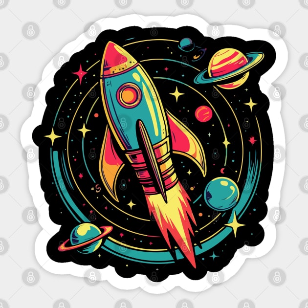 Cosmic Explorer Sticker by Urbanprint